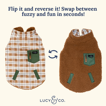 Chaleco Revesible Plaid Hike