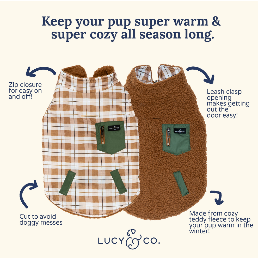 Chaleco Revesible Plaid Hike