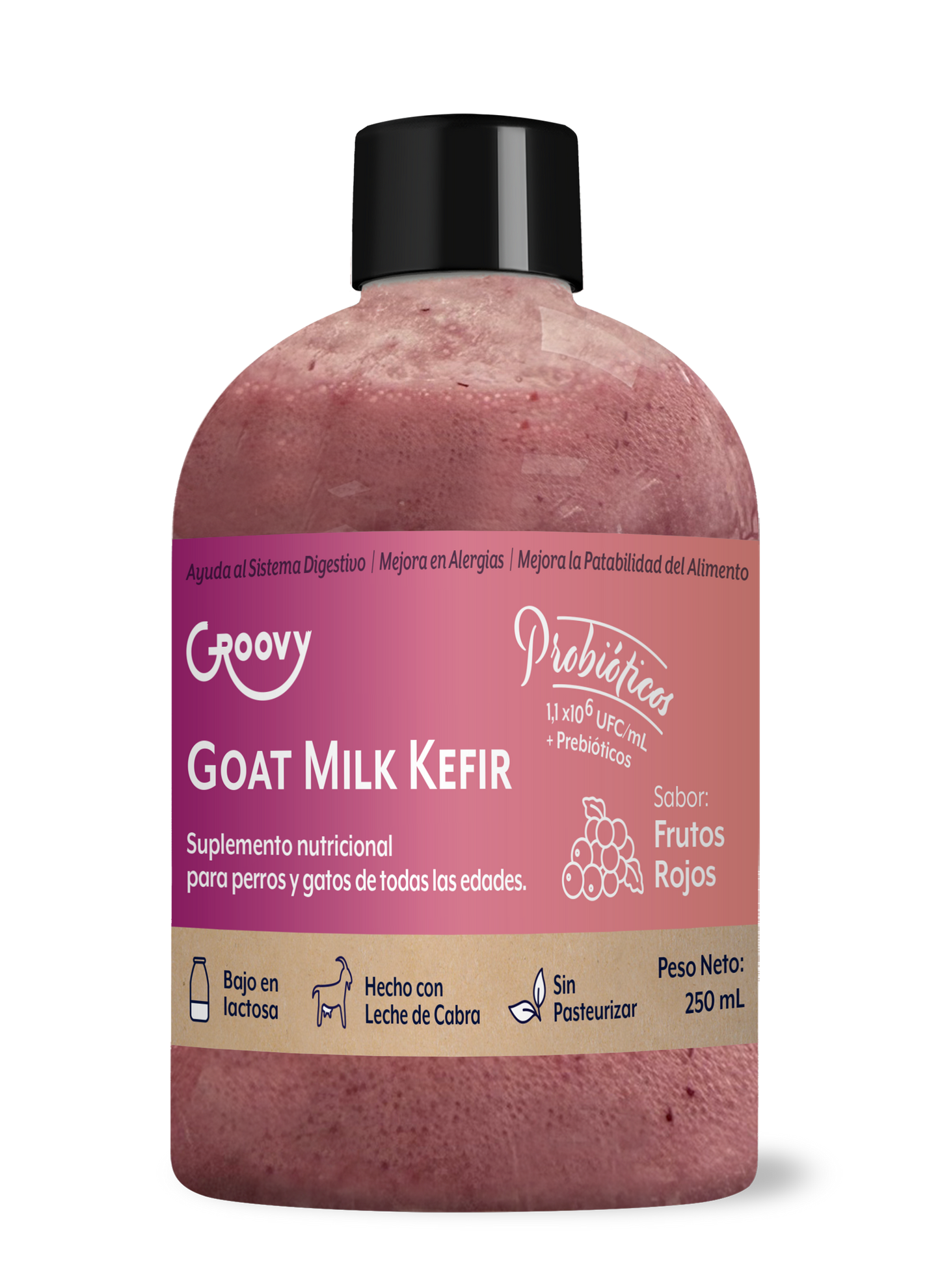 Goat Milk Kefir Frutos Rojos