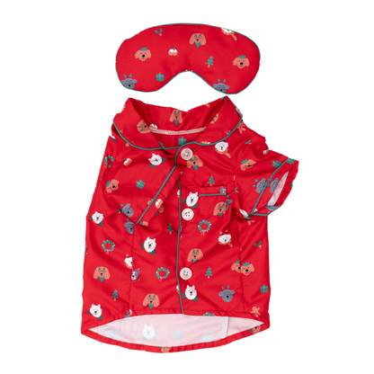 Happy Howlidays Pajamas + Antifaz