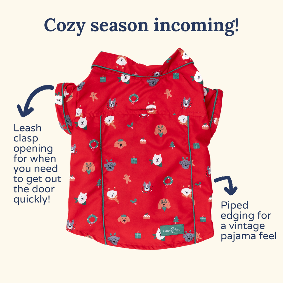 Happy Howlidays Pajamas + Antifaz