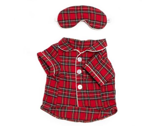 Holiday Plaid Pajamas + Antifaz