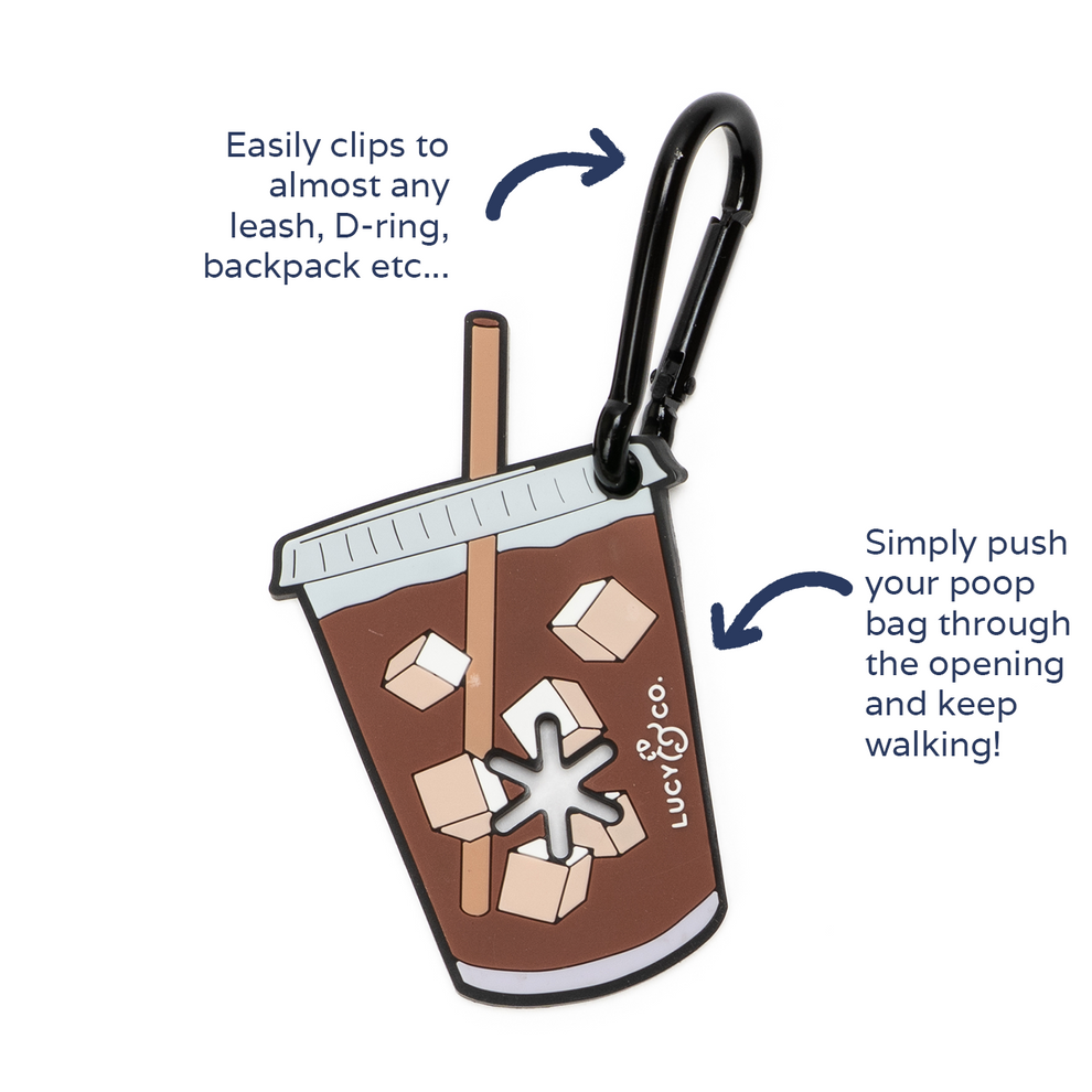 Iced Coffee Clip para Bolsas de Heces