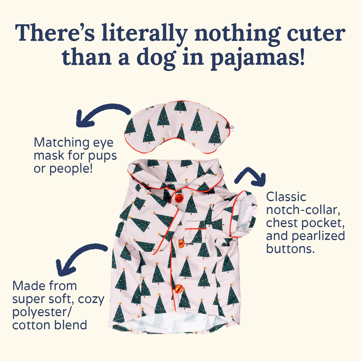 Oh Christmas Tree Pajamas + Antifaz