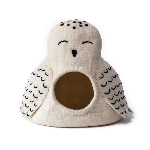 Cama Cueva Snowy Owl