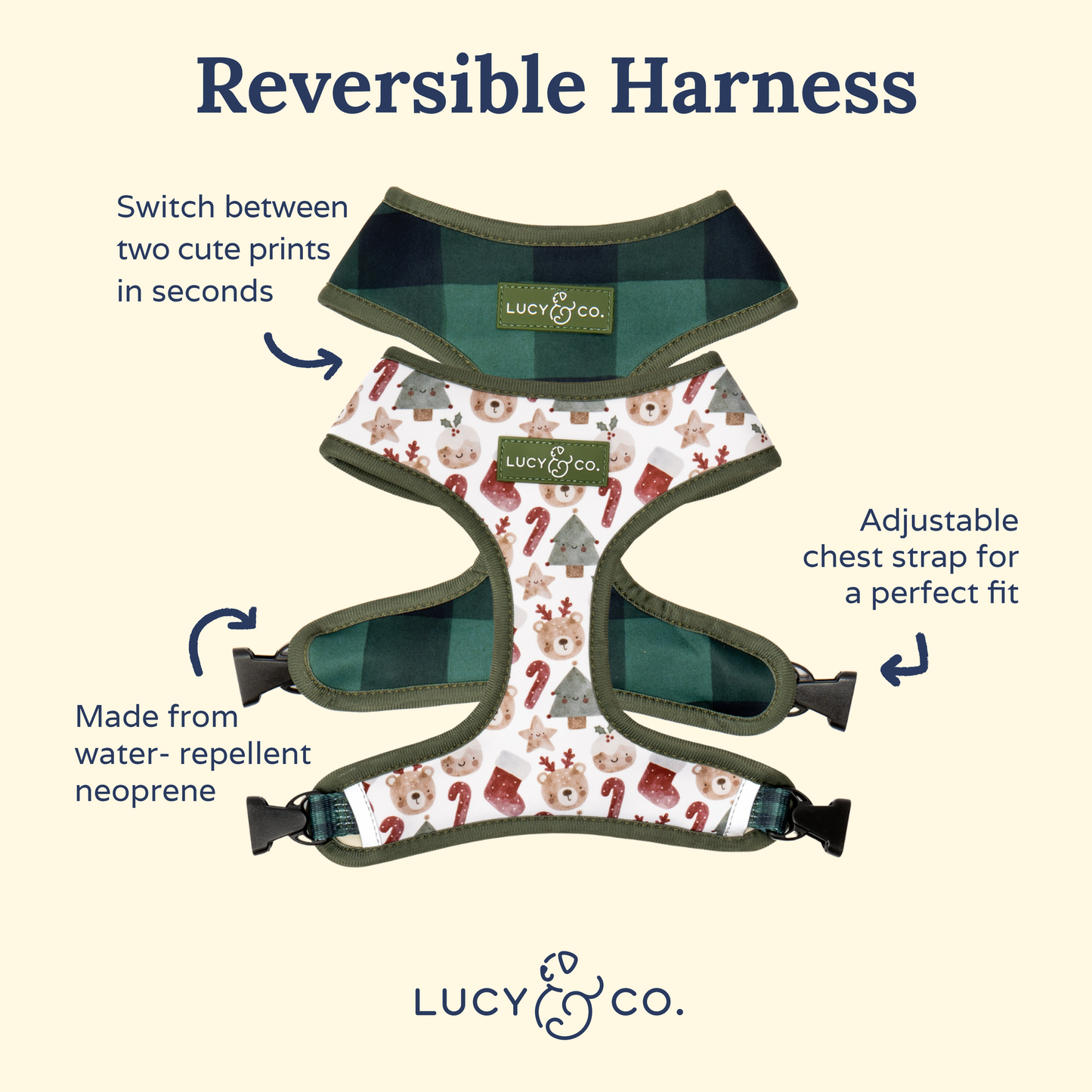 Pechera Reversible Jingle Bells