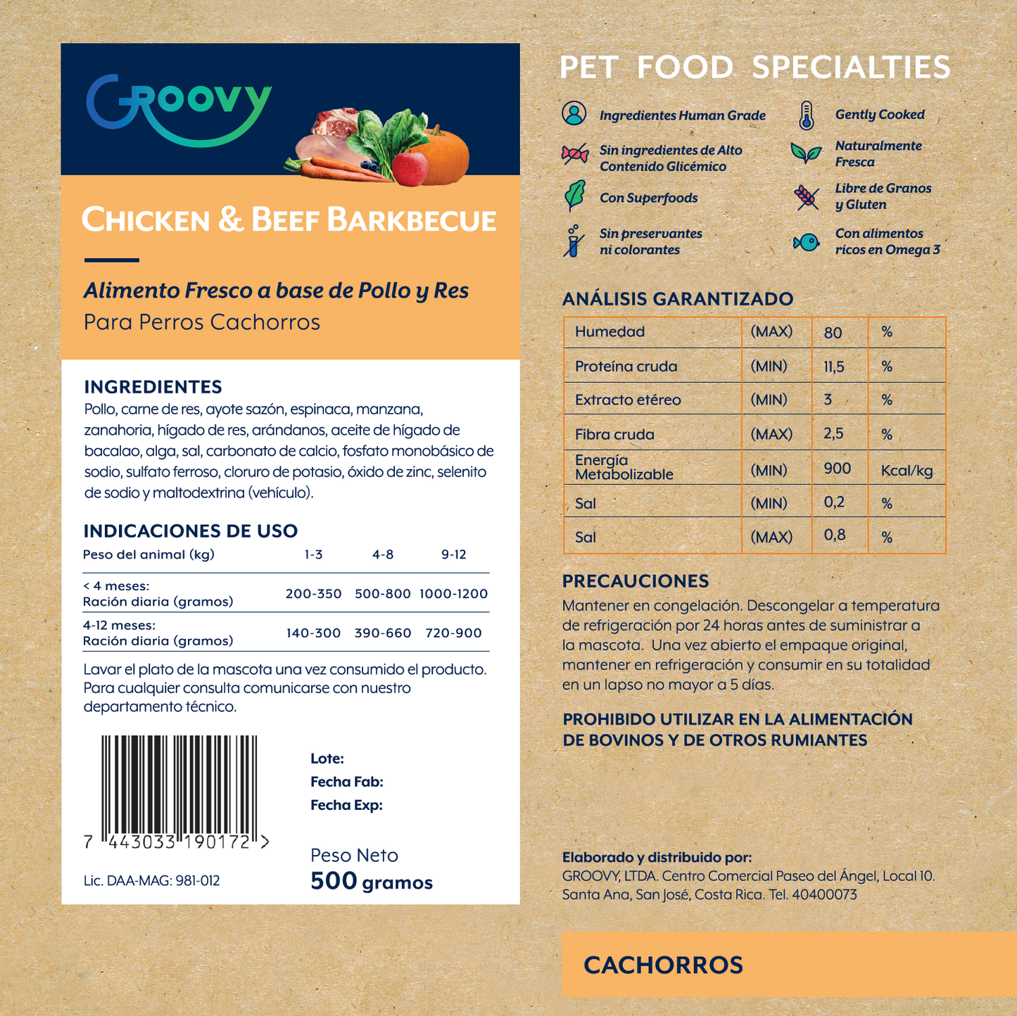 Chicken & Beef Barkbecue (Cachorros)