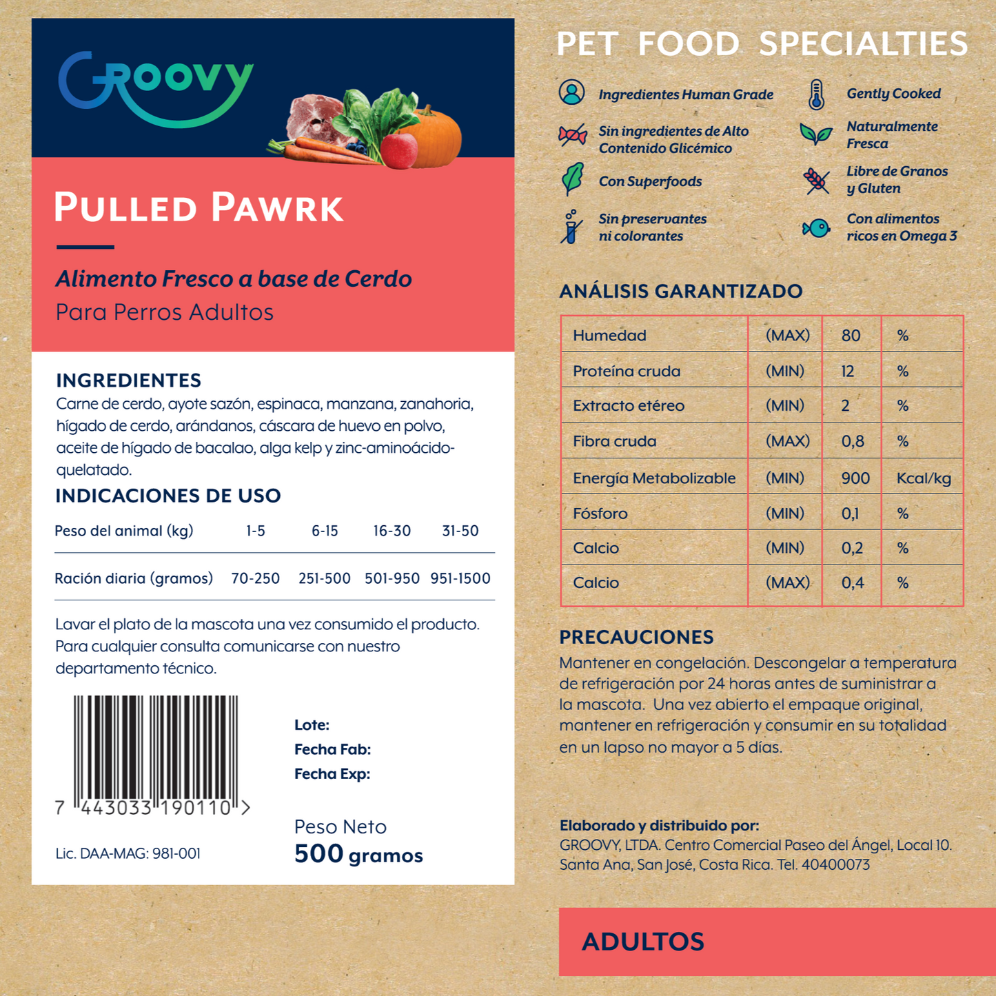 Pulled Pawrk (Adultos)