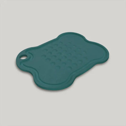 Bone Platter Teal Small