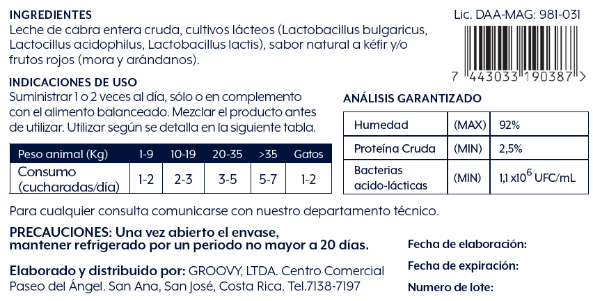 Goat Milk Kefir Frutos Rojos