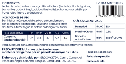 Goat Milk Kefir Frutos Rojos