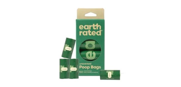 Bolsas para heces Earth Rated sin aroma – 4 rollos